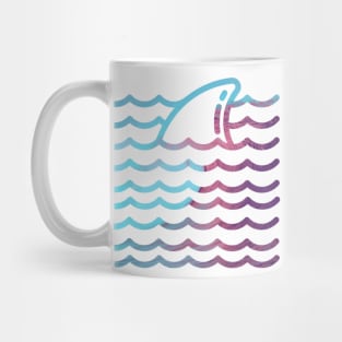 Shark Wave Graphic Beach Vibes Mug